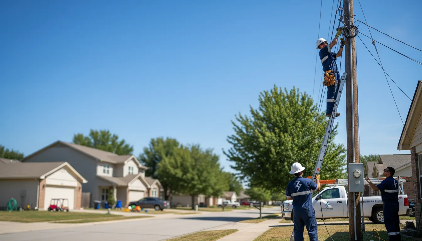 Residential electrician providing installation services in Scotrun, PA